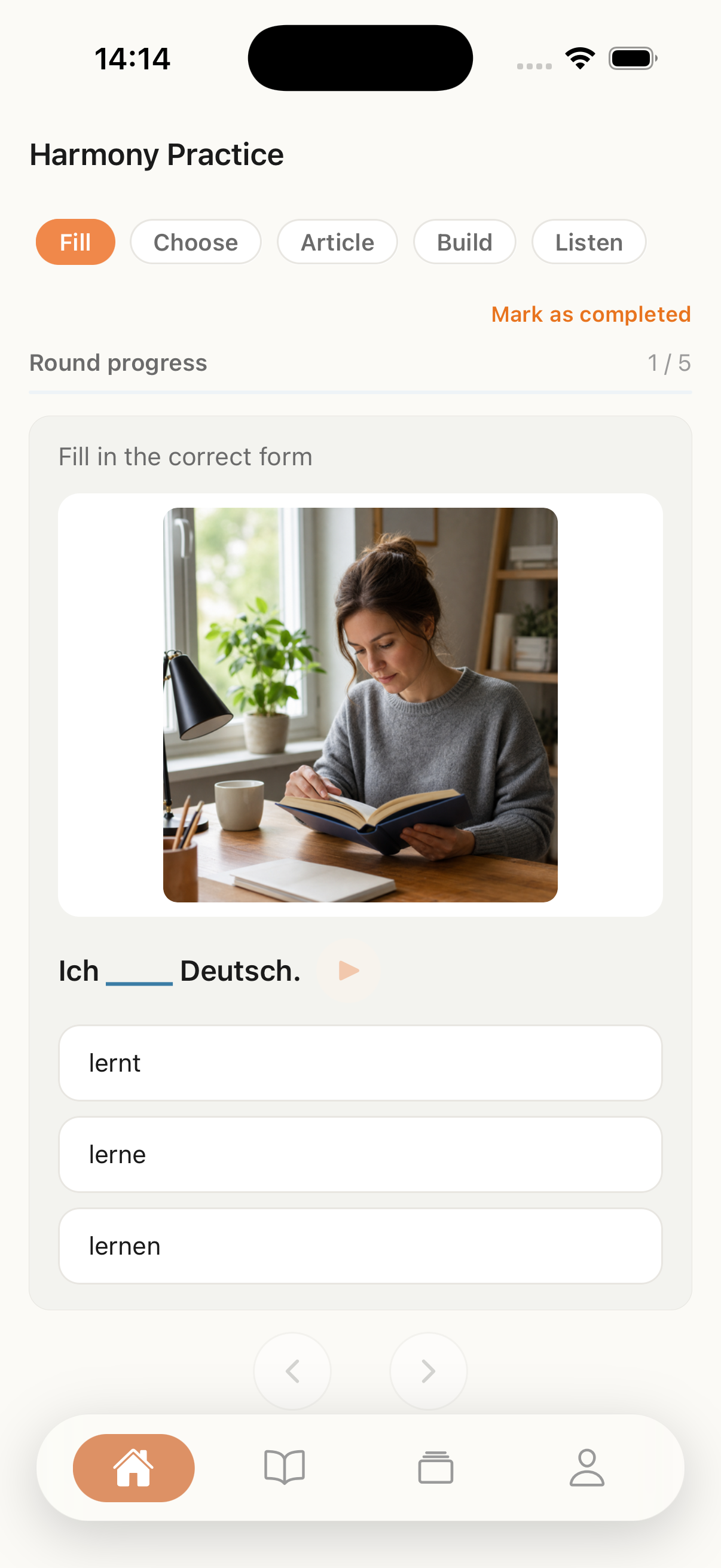 Grammar practice