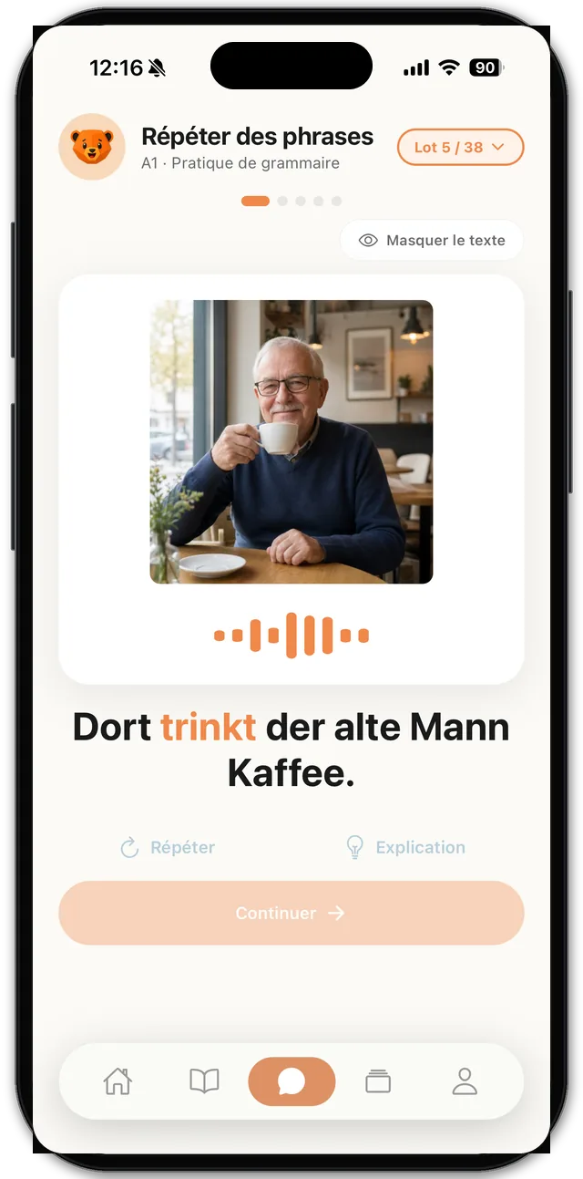 Parle en phrases complètes
